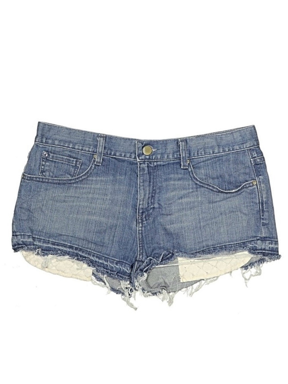 Gap 1969 Denim Cutoff Shorts Women’s Size 10 Frayed Distressed Raw Hem